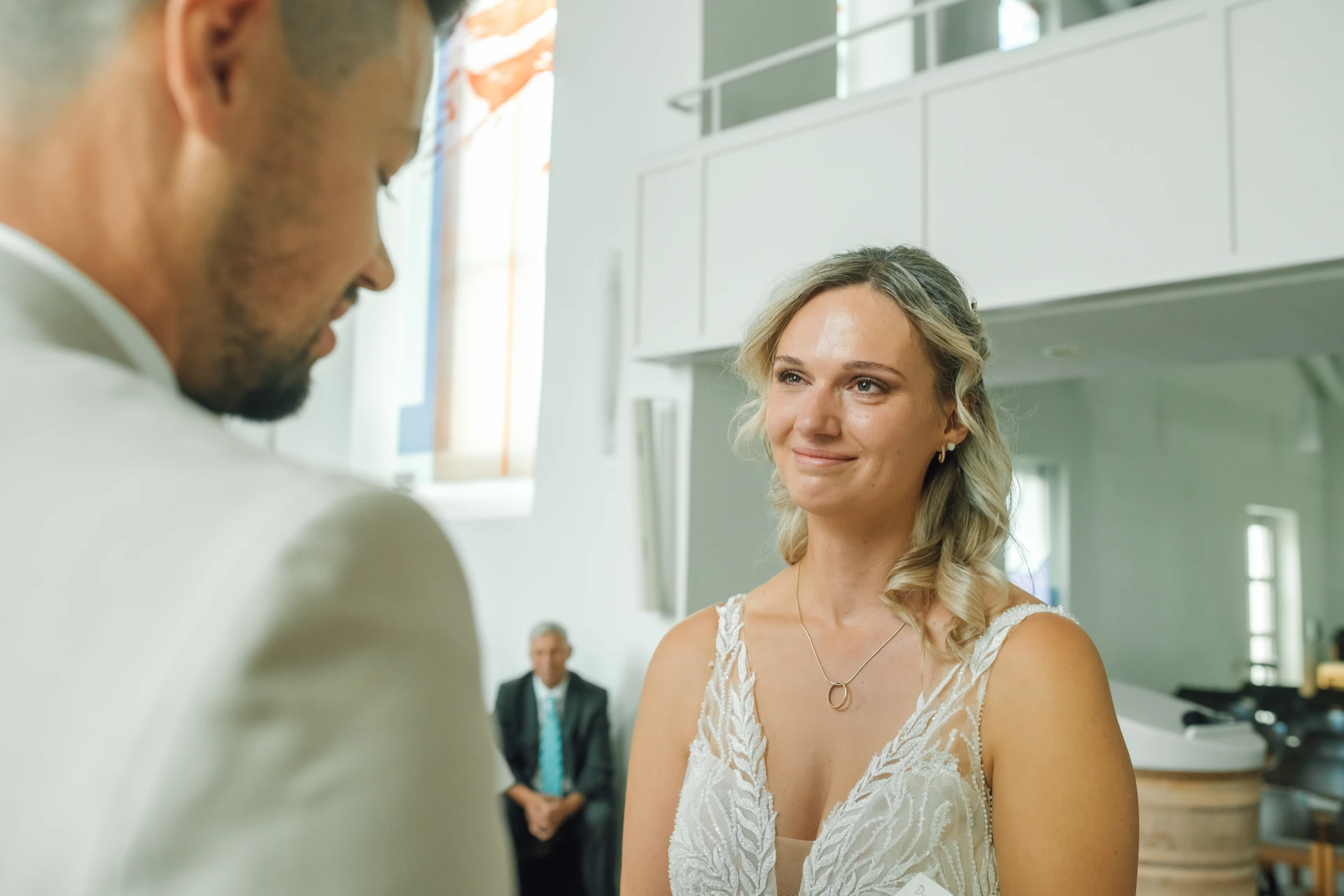Kirchliche Trauung und Ja-Wort von Sarah und Tobias in Sandershausen