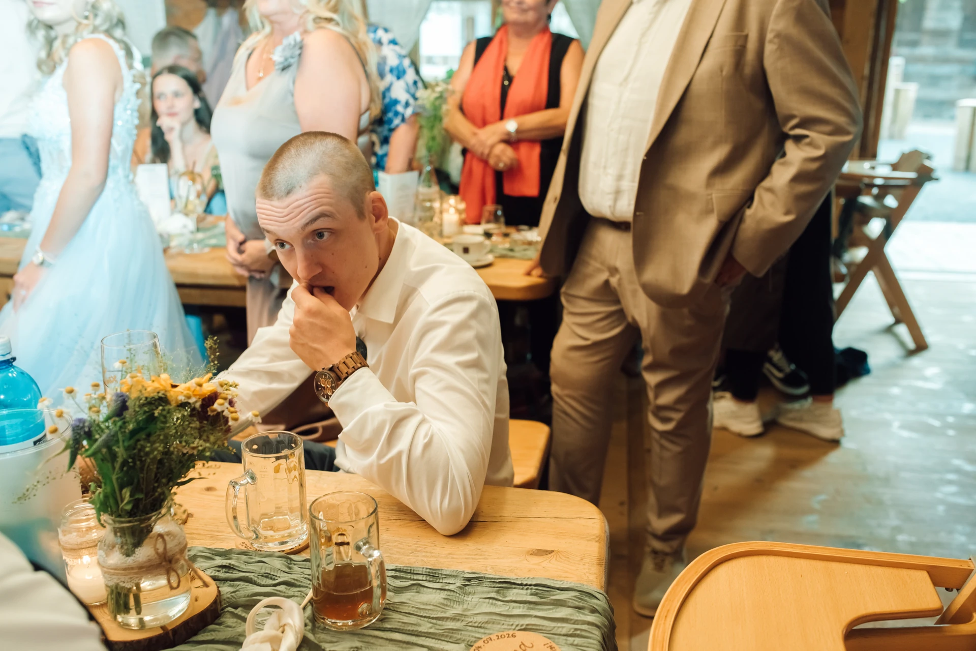 Spiele, Bildercollage, Brautpaartanz und Party auf der Königsalm