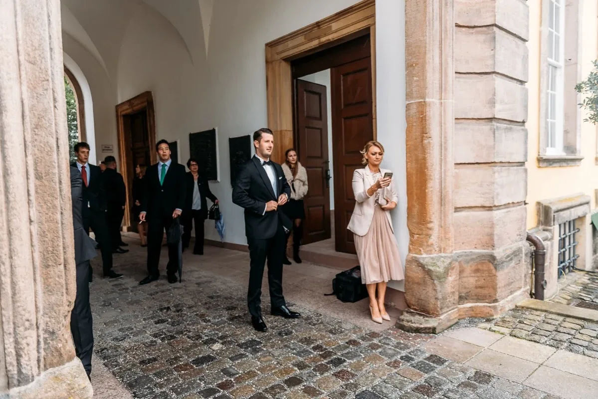 Momente vor der Trauung Momente vor der Trauung