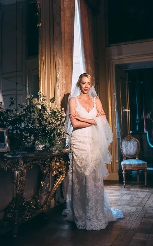 Paar auf der Schlosstreppe Paar auf der Schlosstreppe