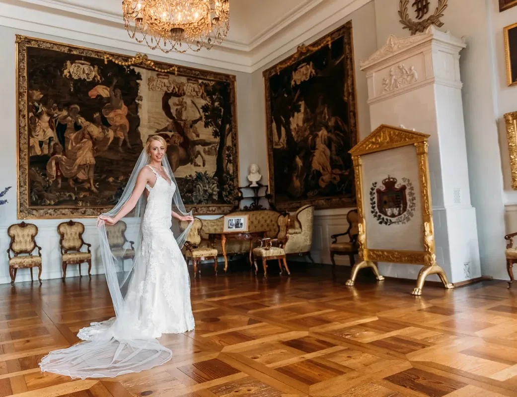 Brautpaar lachend Brautpaar lachend