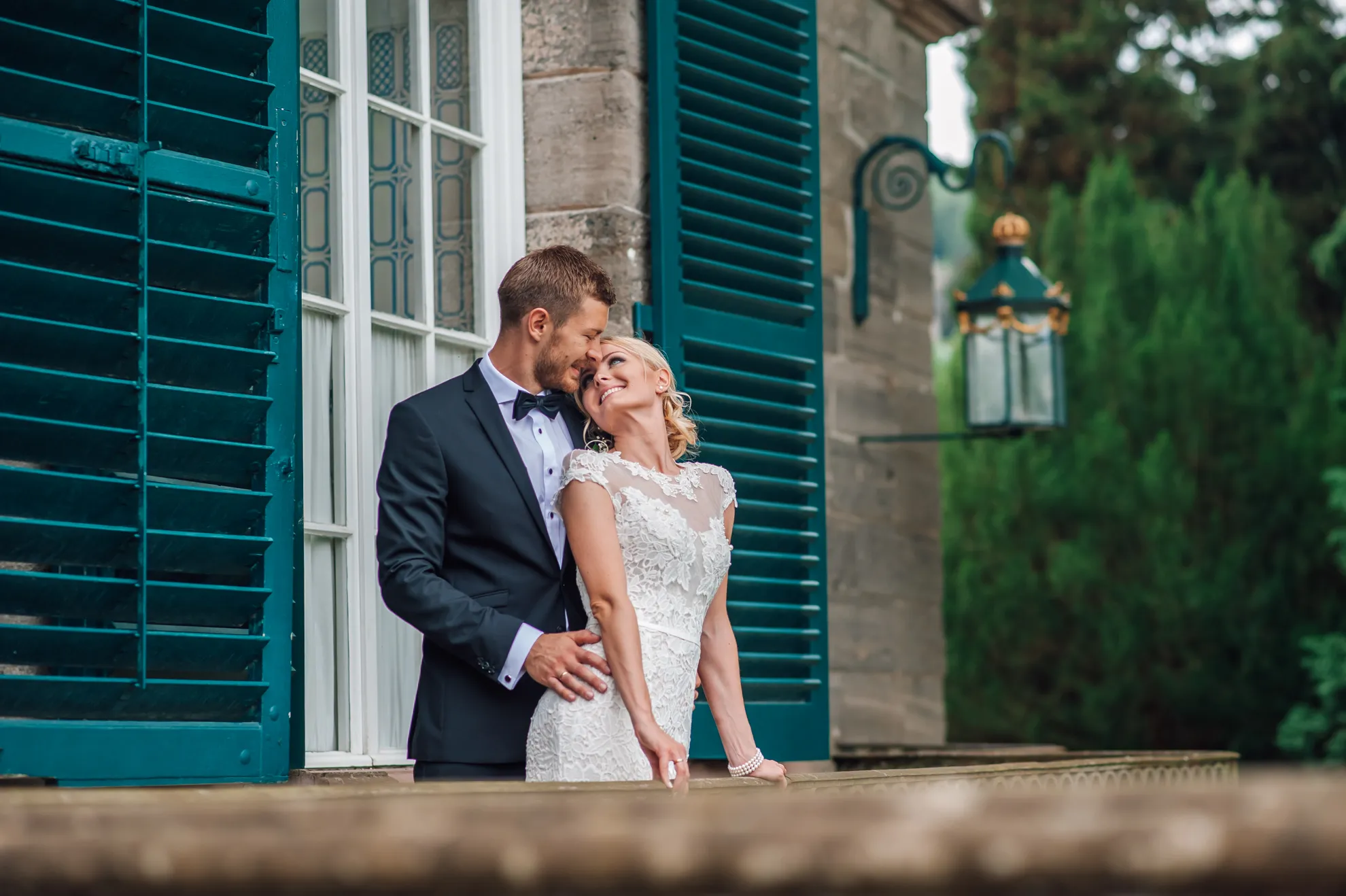 Brautpaar im Abendlicht — Bergpark Wilhelmshöhe