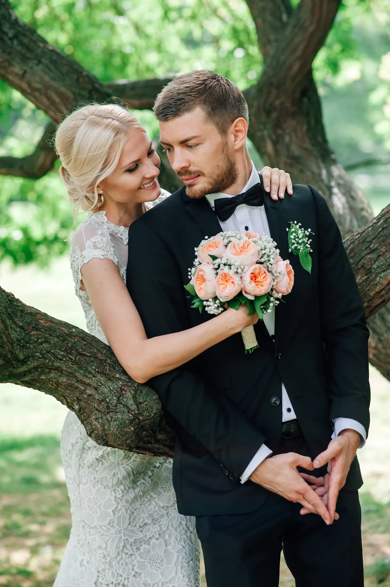 Emotionales Portrait — Brautpaar-Shooting Bergpark