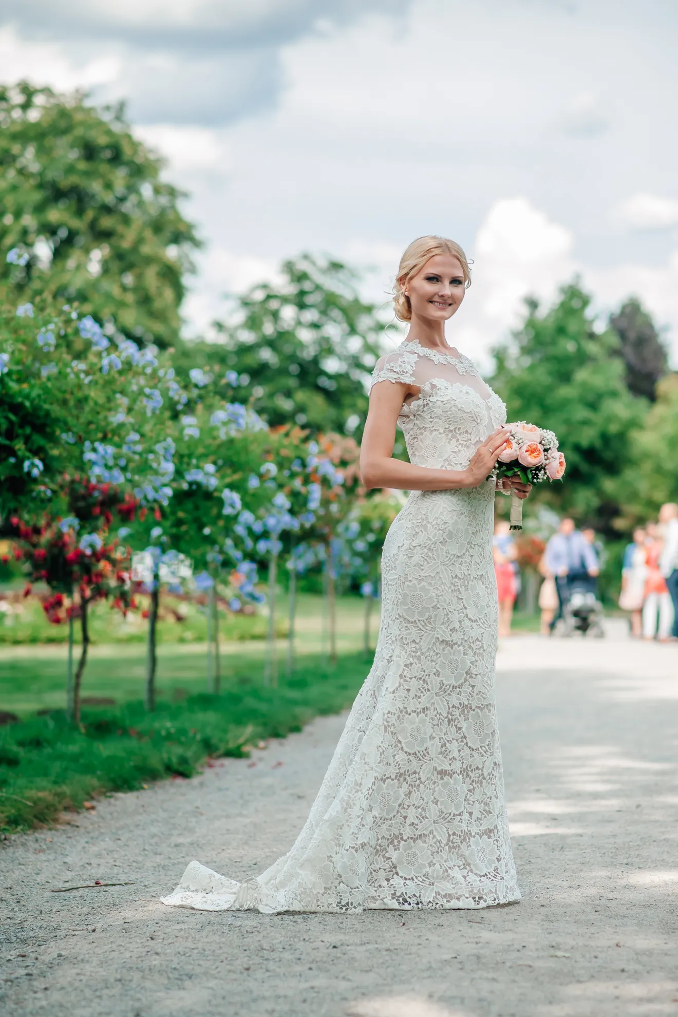 Romantisches Portrait im Bergpark — Hochzeitsfotografie Kassel