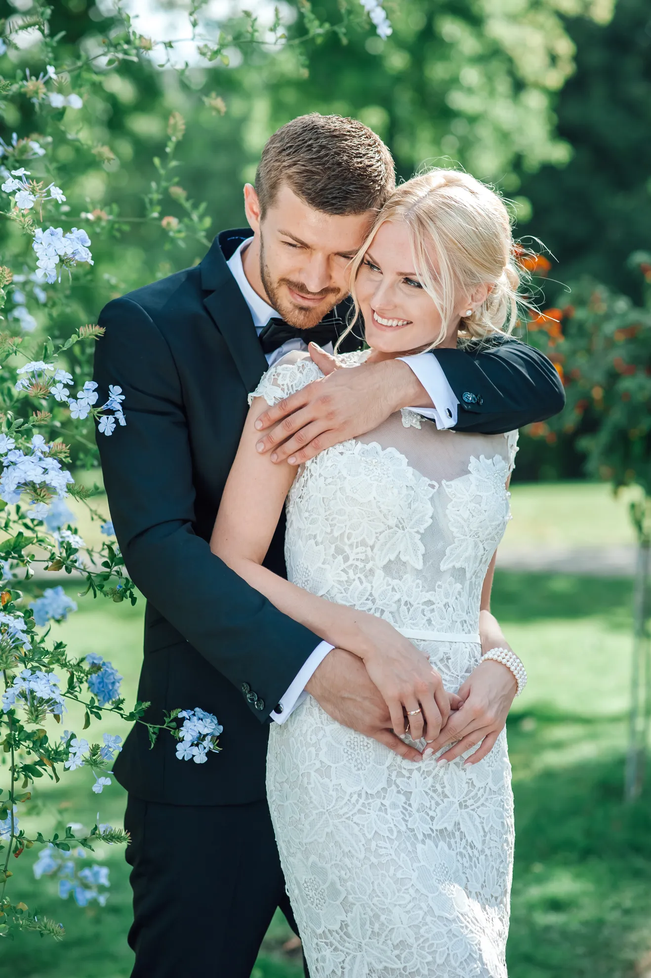 Letztes Licht im Bergpark — Brautpaar-Portrait Kassel