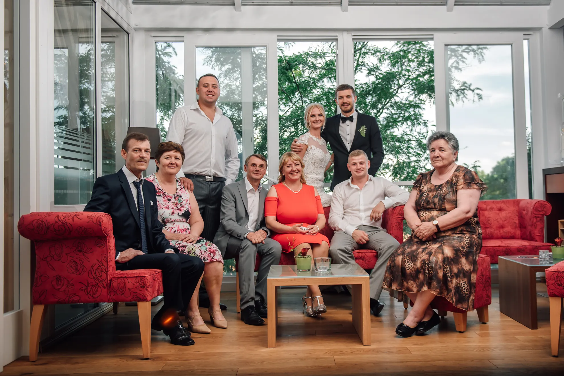 Festtafel beim Hochzeitsessen — Hochzeitsfeier Bergpark Wilhelmshöhe