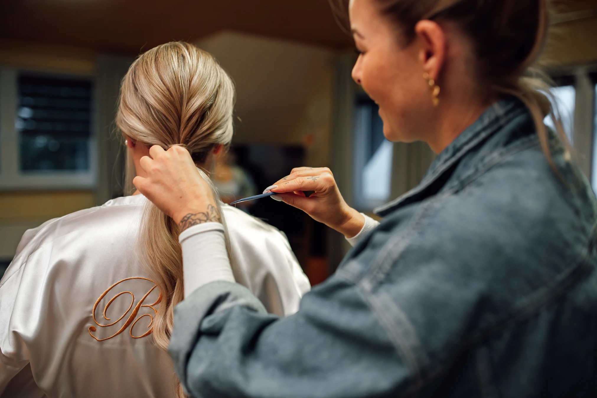 Haarstyling der Braut — Hochzeitsreportage Kassel