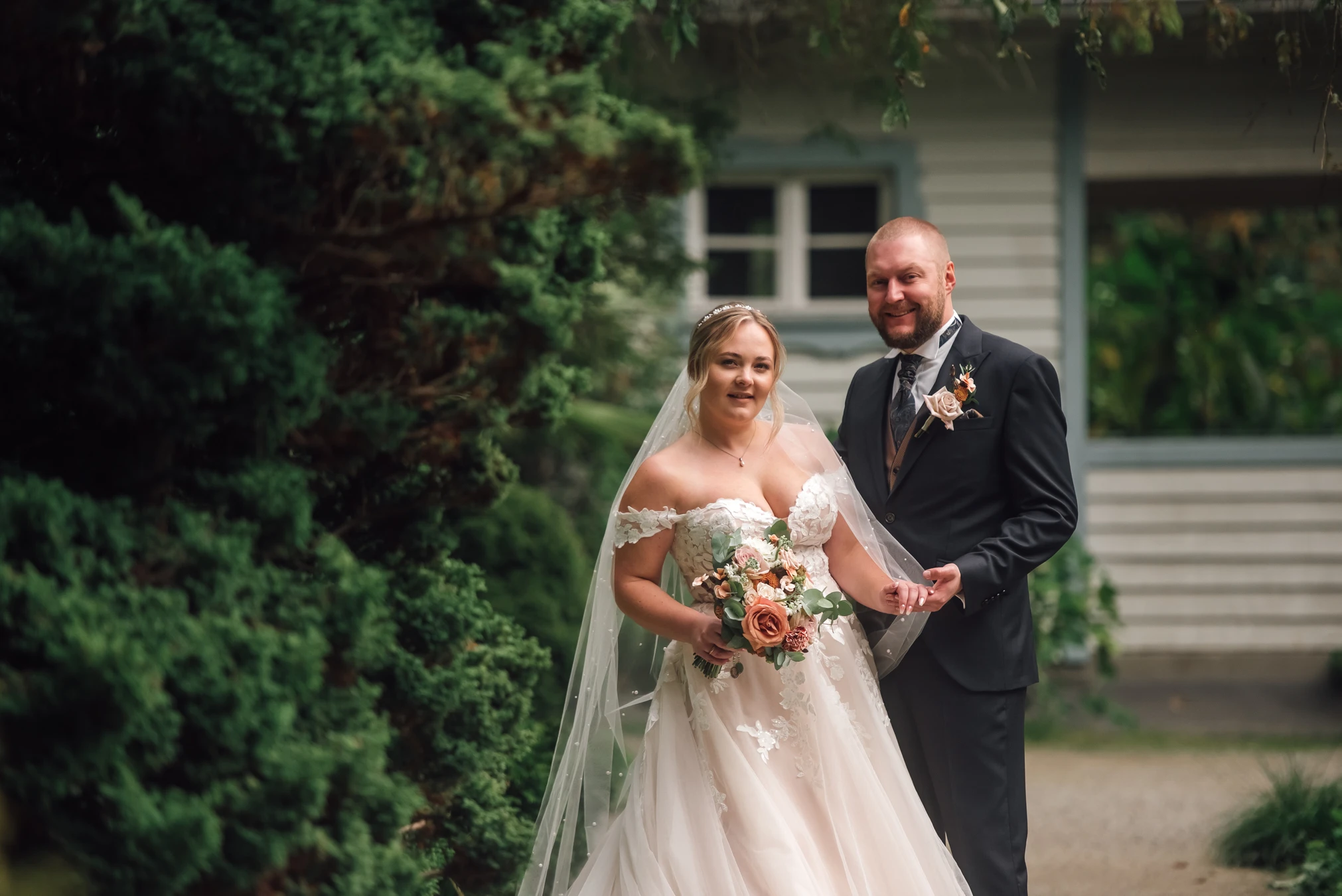 Letztes Bild in Siebenbergen — Aufbruch zum Renthof Kassel für die Feier