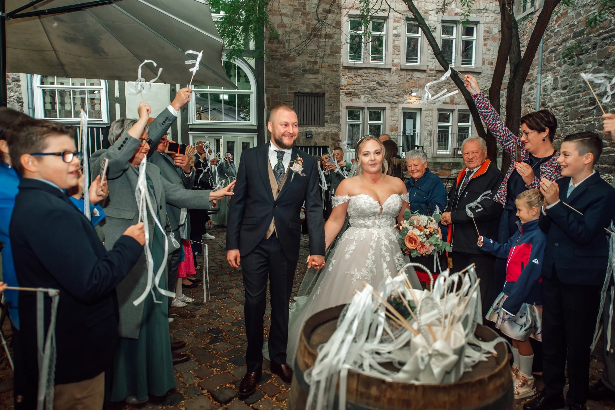 Stimmungsvolle Atmosphäre im Renthof — historische Hochzeitslocation Kassel