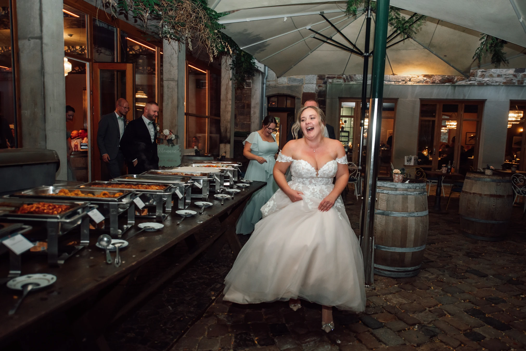 Detail Tischdekoration — Hochzeitsessen Renthof Kassel