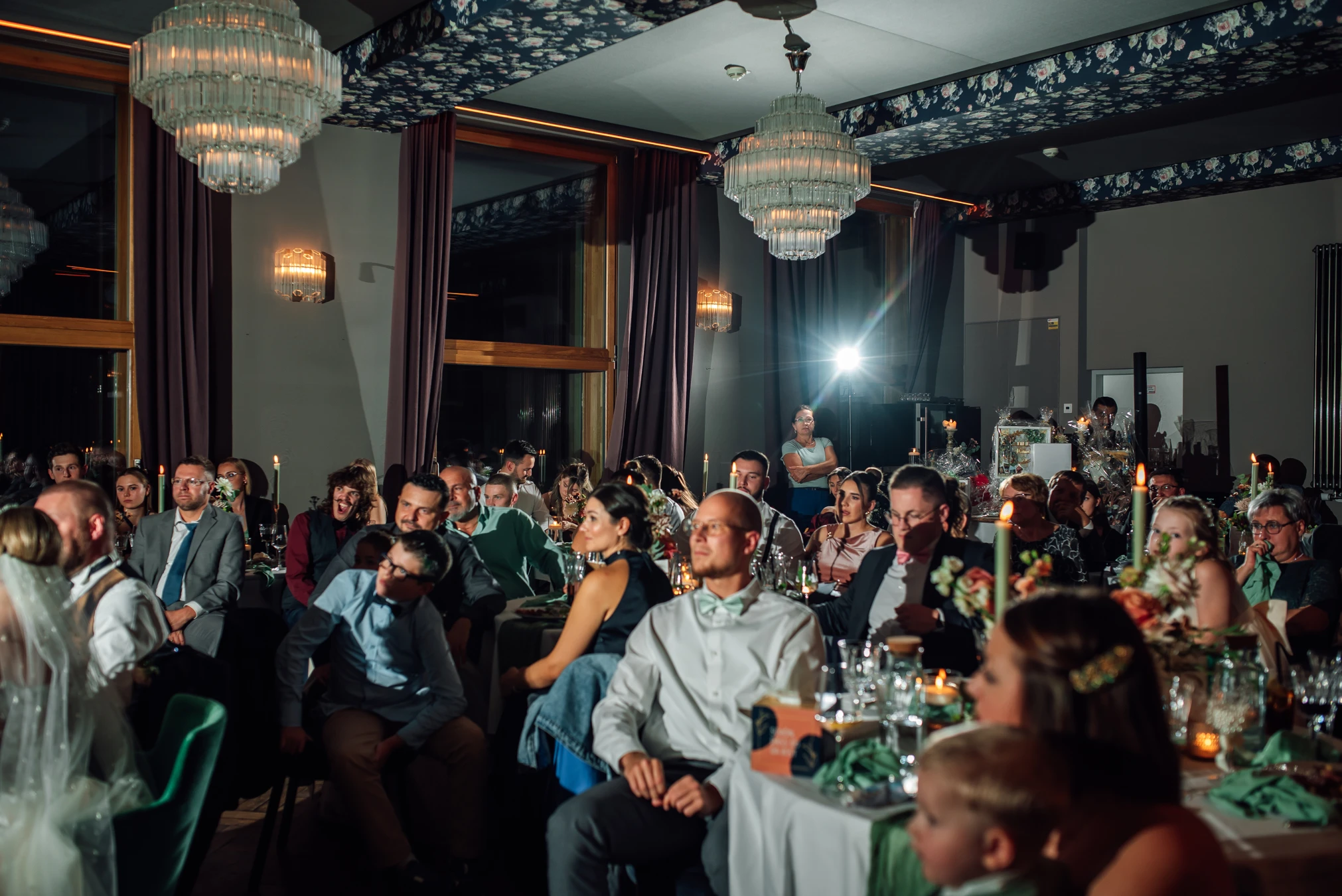 Hochzeitsfeier im Renthof — Panorama des historischen Kirchengewölbes, Kassel