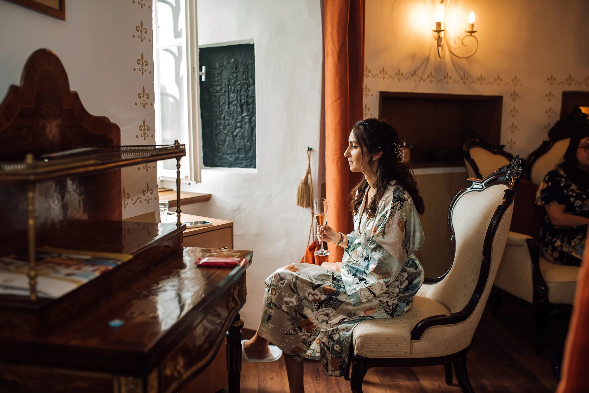 Brautstrauß — Blumendetails Hochzeit Dornröschenschloss