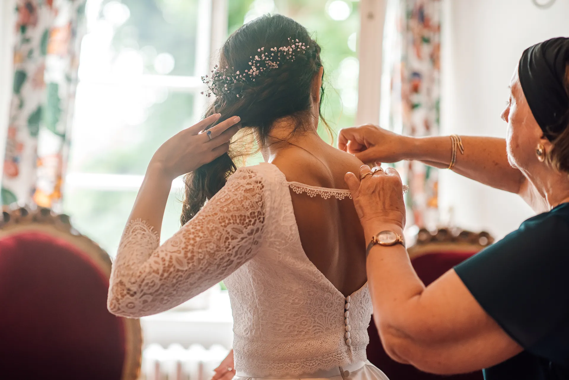 Schleier und Haarschmuck — Brautstyling Sababurg