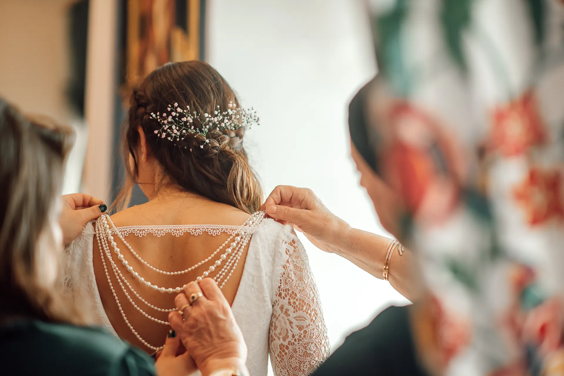 Brautpaar-Eltern — emotionale Momente vor der Trauung