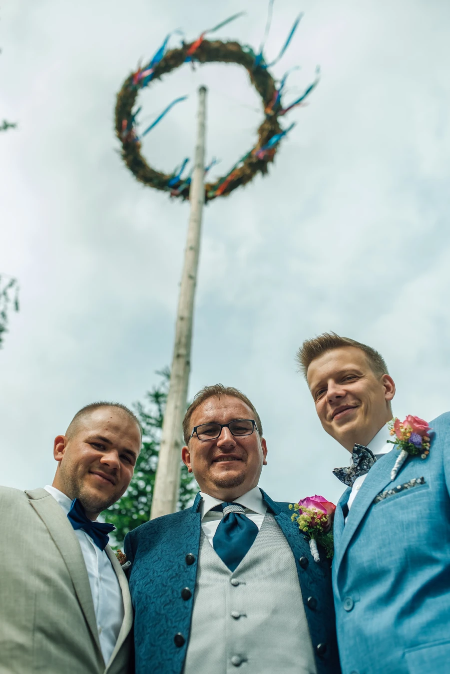 Portrait S. & G. beim First Look — Innigkeit und Liebe