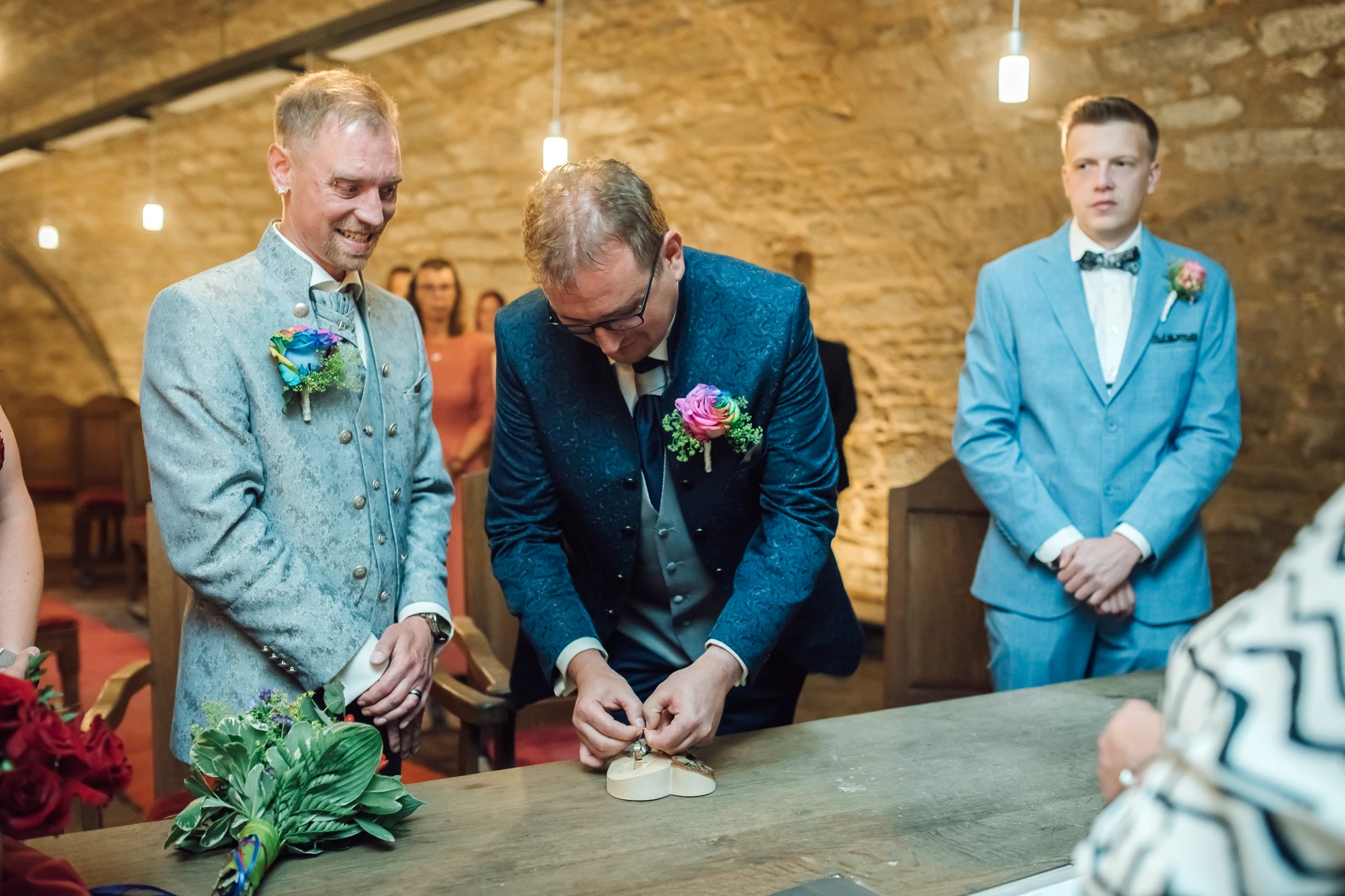 Brautpaar-Portrait nach der standesamtlichen Trauung