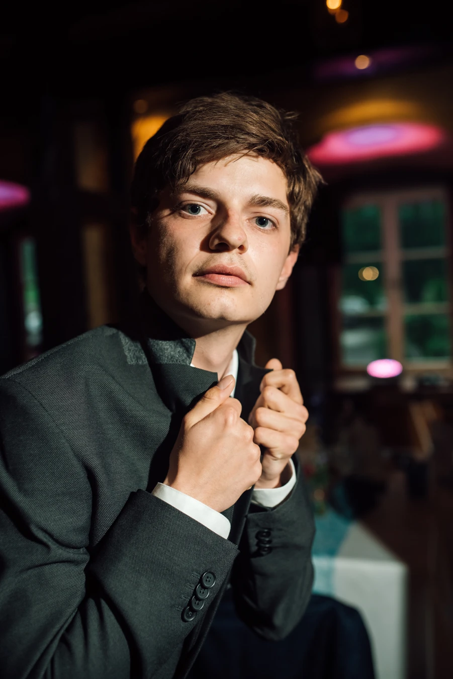 Brautpaar-Portrait bei der Feier — S. & G.