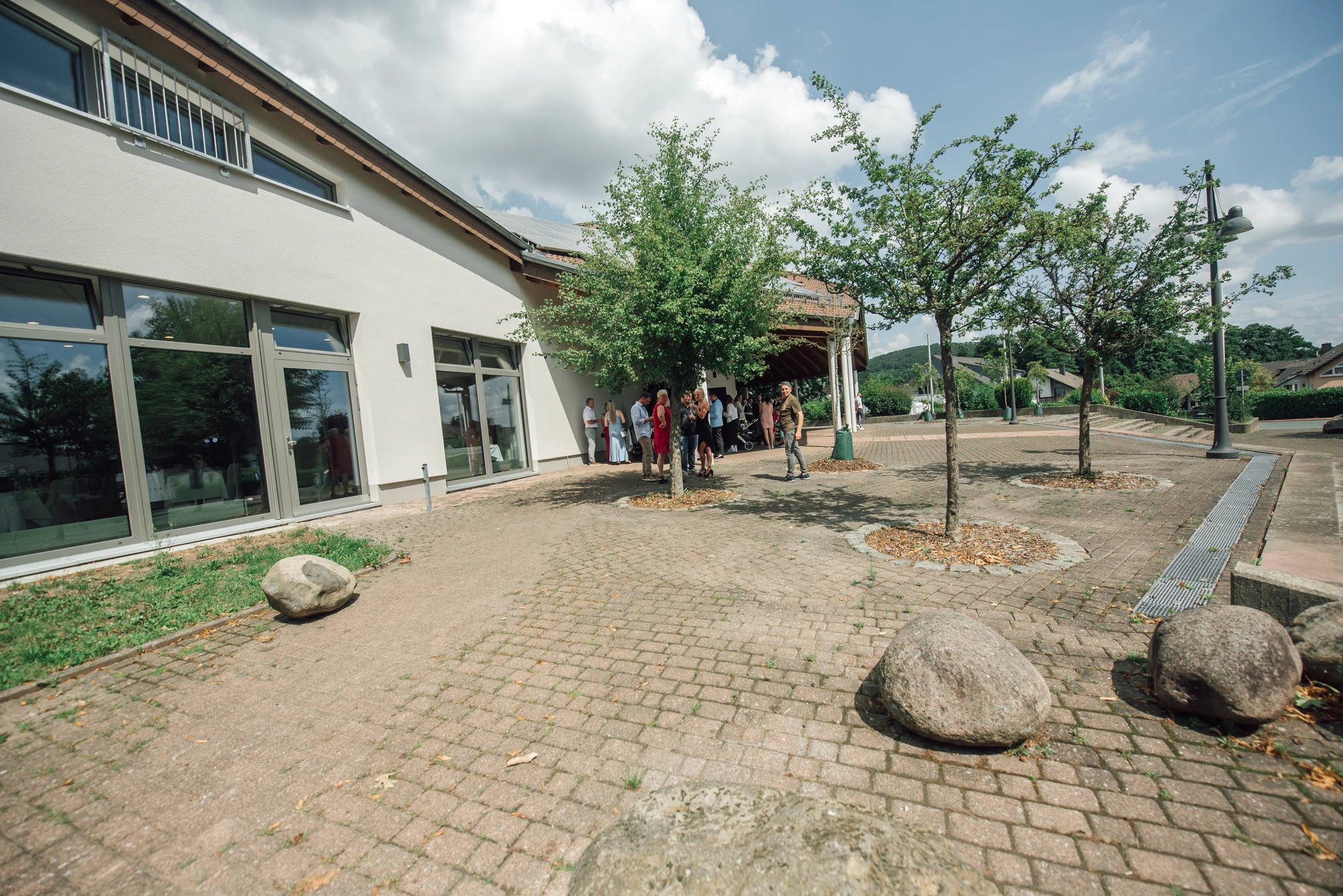 Hochzeitsfeier in Schauenburg — erster Abend als Ehepaar